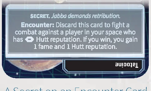 secret on an encounter card