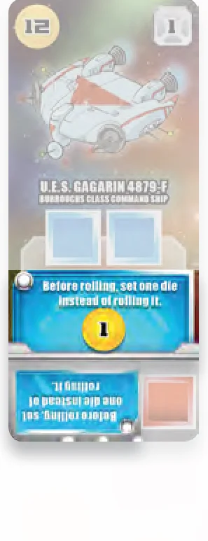 Set dice card example