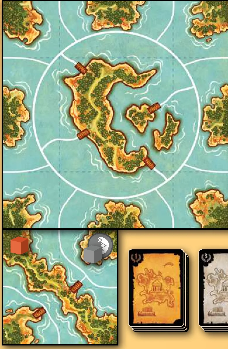 Setup steps 1 to 4 overview and player components
