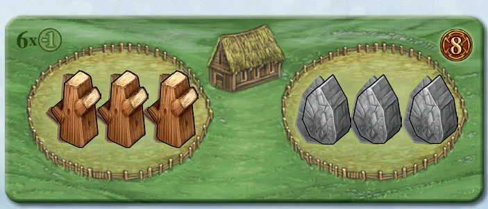 Shed tile requiring wood and stone