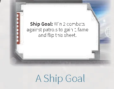 ship sheet showing ship goal