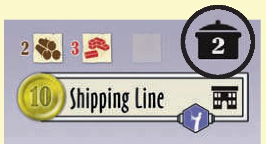 Shipping Line entry fee example