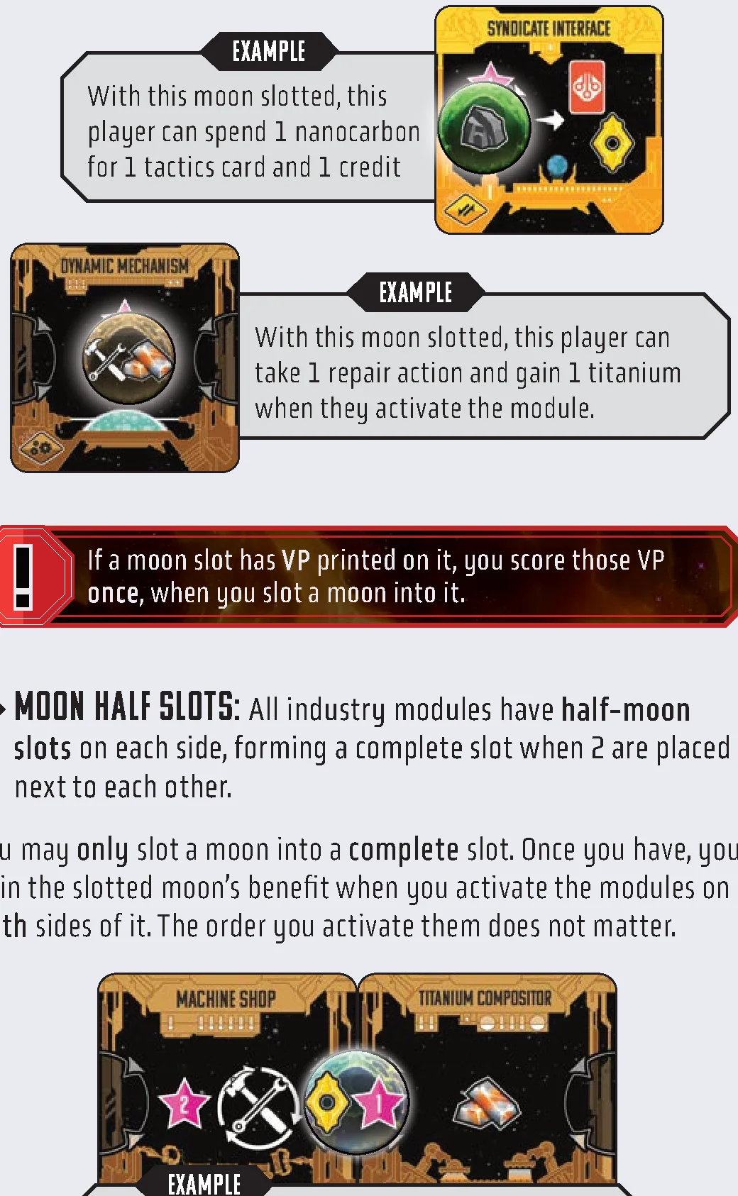 Slotting Moons Example