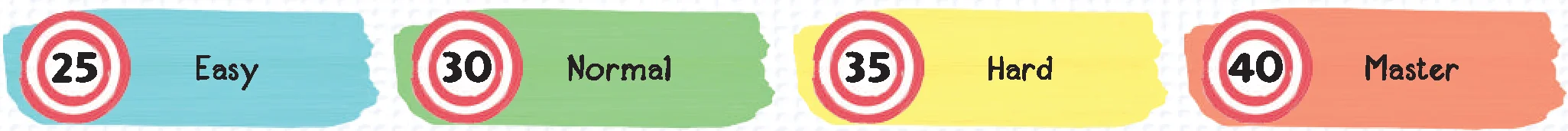 Solo difficulty levels