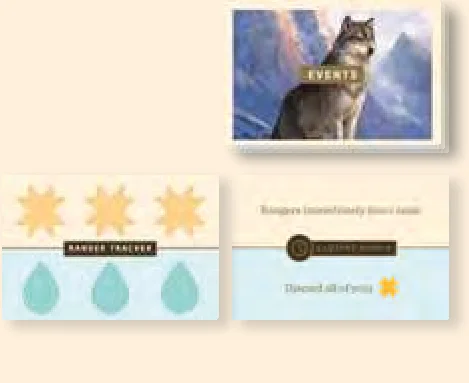 Solo mode Ranger Tracker and Event card