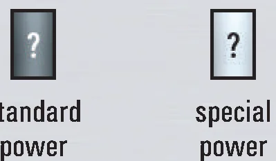 Standard and Special Power Card Display