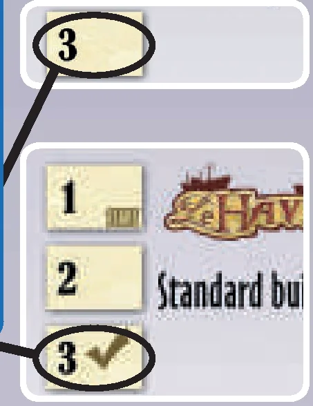 Standard building reverse sides player counts