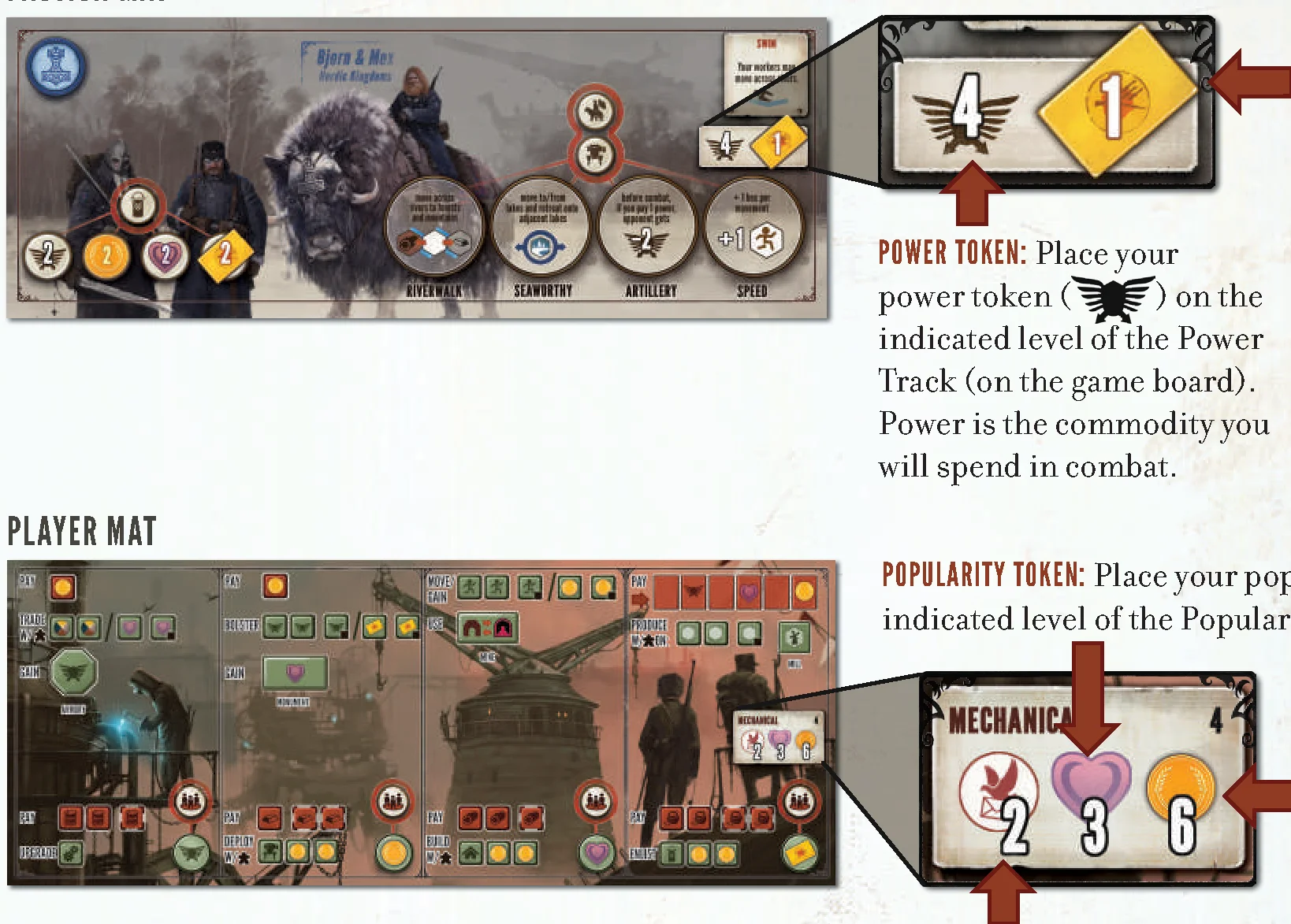 Starting Cards and Track Positions Setup