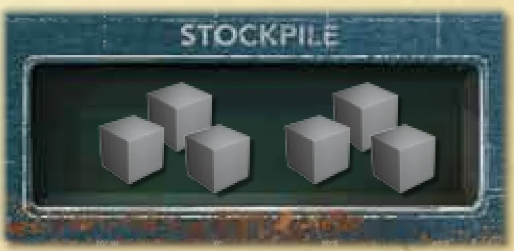 Stockpile on the Game Board