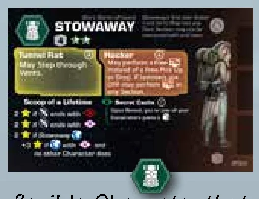 Stowaway card layout