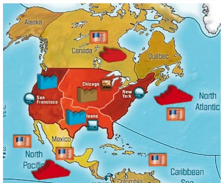 Taxation example map snippet (USA)