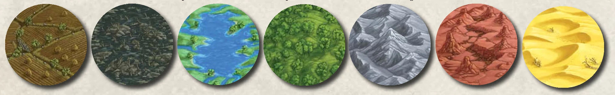 Terrain wheel and factions