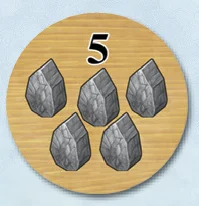 Thing Penalty tile back showing 5 stone