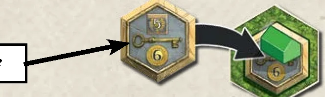 Town tile placement under structure