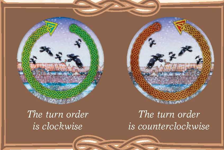 Turn Order on Flock of Crows Token