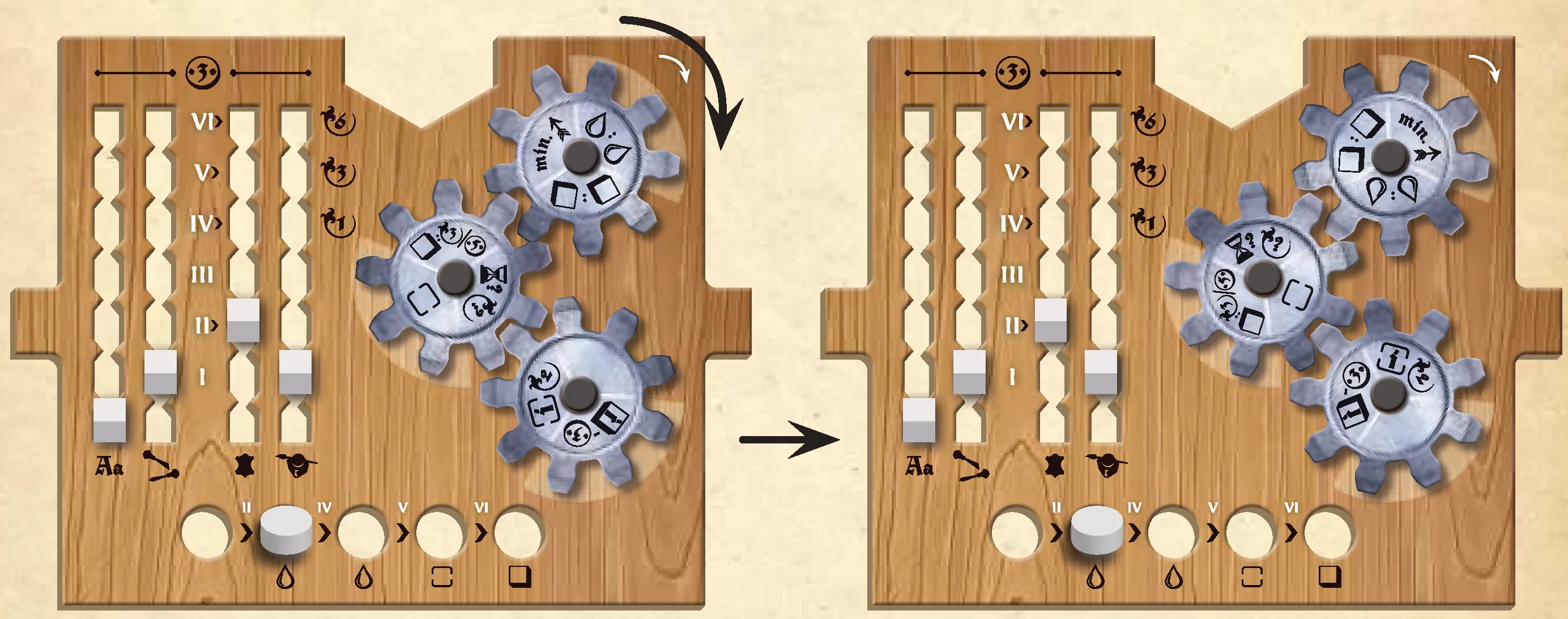 Turning gears example