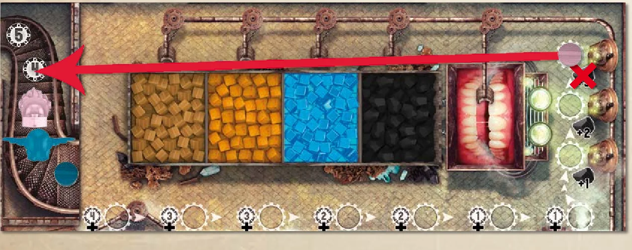 Two-player sabotaged extractor action
