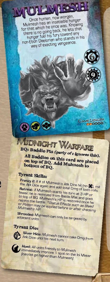 Tyrant Card, Chip and Die Example (Mulmesh)