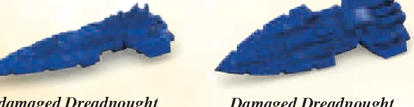 Undamaged and Damaged Dreadnought