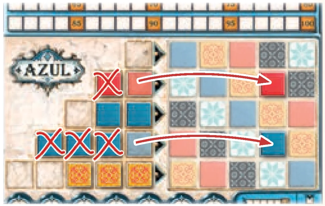 Wall-tiling execution example diagram