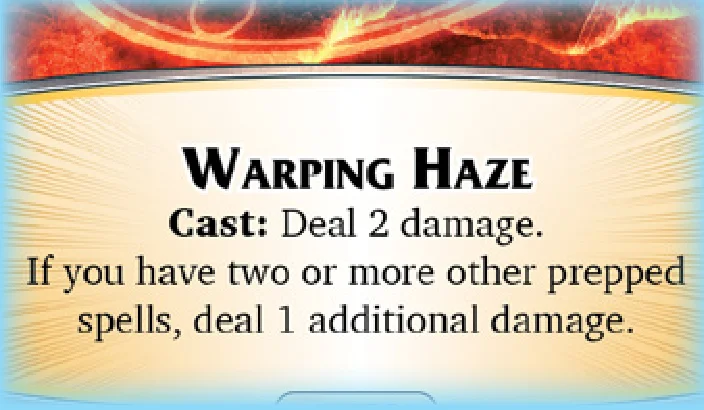 Warping Haze spell card