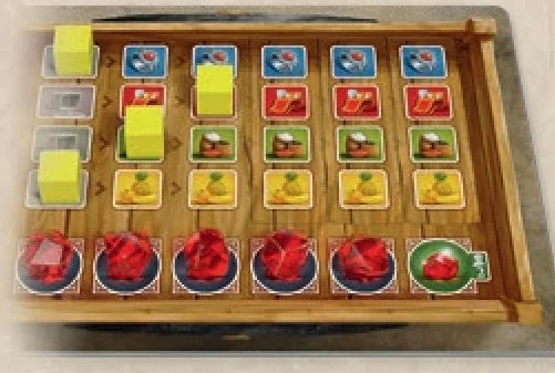 Winning condition example with 5 rubies