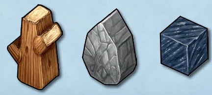 Wooden goods (wood, stone, ore)
