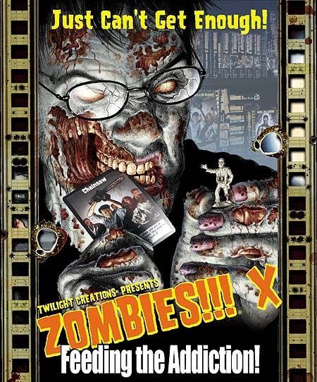 Zombies!!! X: Feeding the Addiction board game cover
