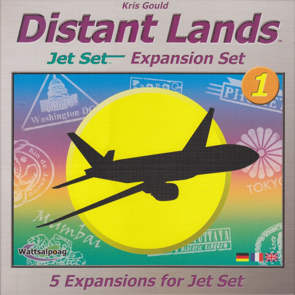 Jet Set: Distant Lands – Expansion Set 1 board game cover