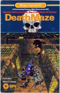 DeathMaze: Heroic Adventure in the Corridors of Doom board game cover