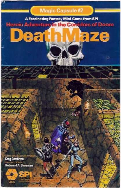 DeathMaze: Heroic Adventure in the Corridors of Doom board game cover