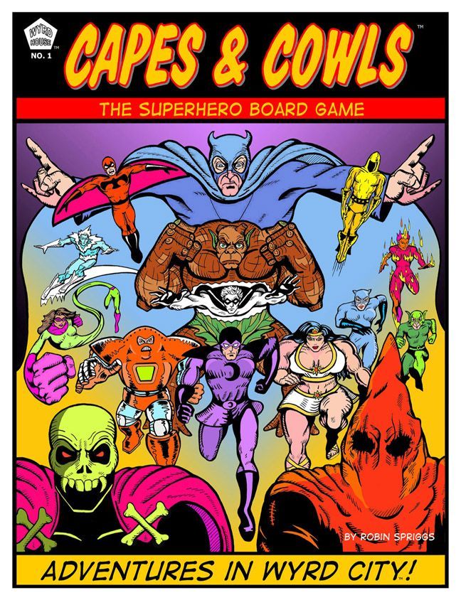 Capes & Cowls: The Superhero Board Game board game cover