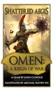 Omen: A Reign of War – Shattered Aegis board game cover