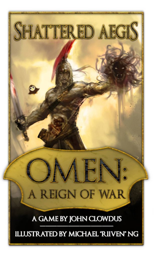 Omen: A Reign of War – Shattered Aegis board game cover