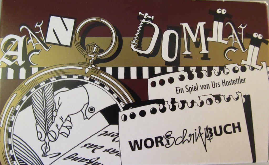 Anno Domini: Wort Schrift Buch board game cover