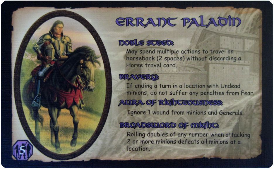 Defenders of the Realm: The Errant Paladin board game cover