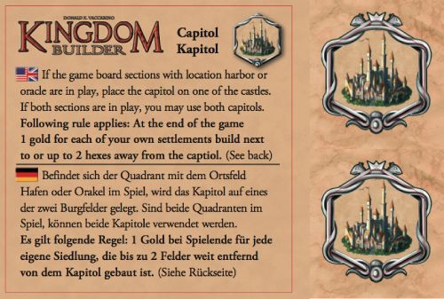 Kingdom Builder: Capitol board game cover