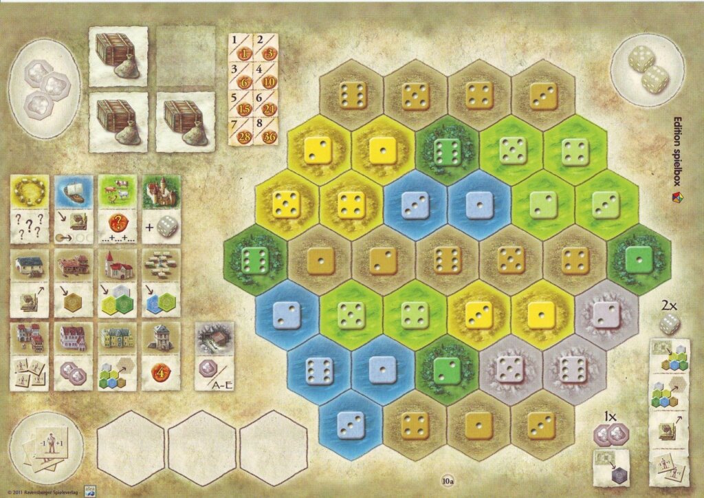 The Castles of Burgundy: 1st Expansion – New Player Boards board game cover