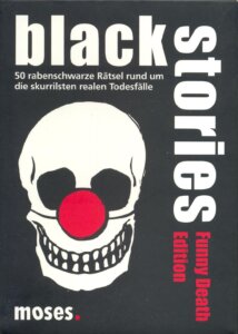 Black Stories: Funny Death Edition board game cover