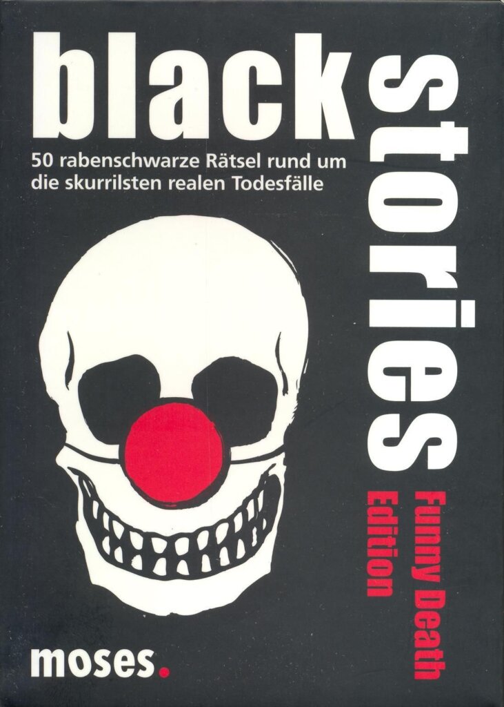 Black Stories: Funny Death Edition board game cover