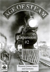 Age of Steam Expansion #2: Western United States and Germany board game cover