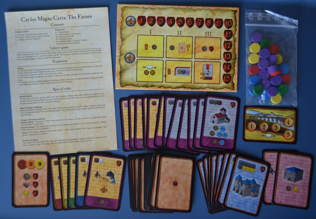 Caylus Magna Carta: The Favors board game cover