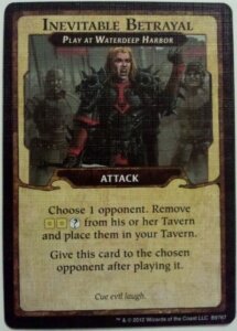 Lords of Waterdeep: Inevitable Betrayal Promo Card board game cover