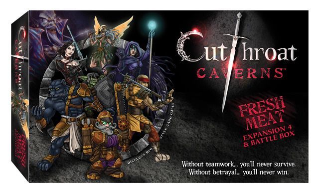 Cutthroat Caverns: Fresh Meat board game cover