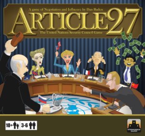 Article 27: The UN Security Council Game board game cover