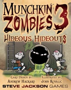 Munchkin Zombies 3: Hideous Hideouts board game cover