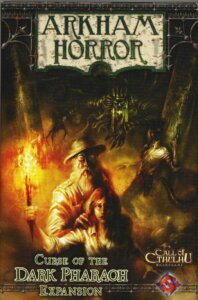 Arkham Horror: Curse of the Dark Pharaoh Expansion board game cover