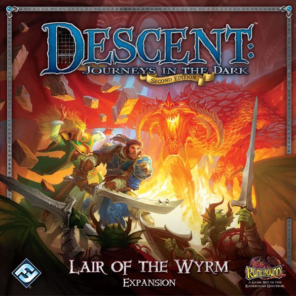 Descent: Journeys in the Dark (Second Edition) – Lair of the Wyrm board game cover