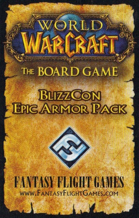 World of Warcraft: The Boardgame – BlizzCon Epic Armor Pack board game cover