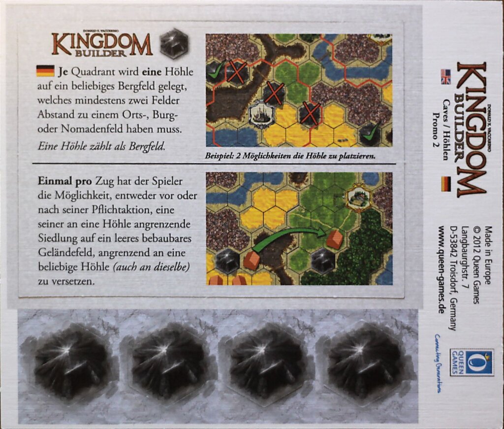 Kingdom Builder: Caves board game cover
